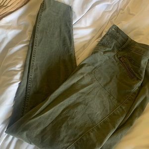 Hollister Olive high rise super skinny jeans